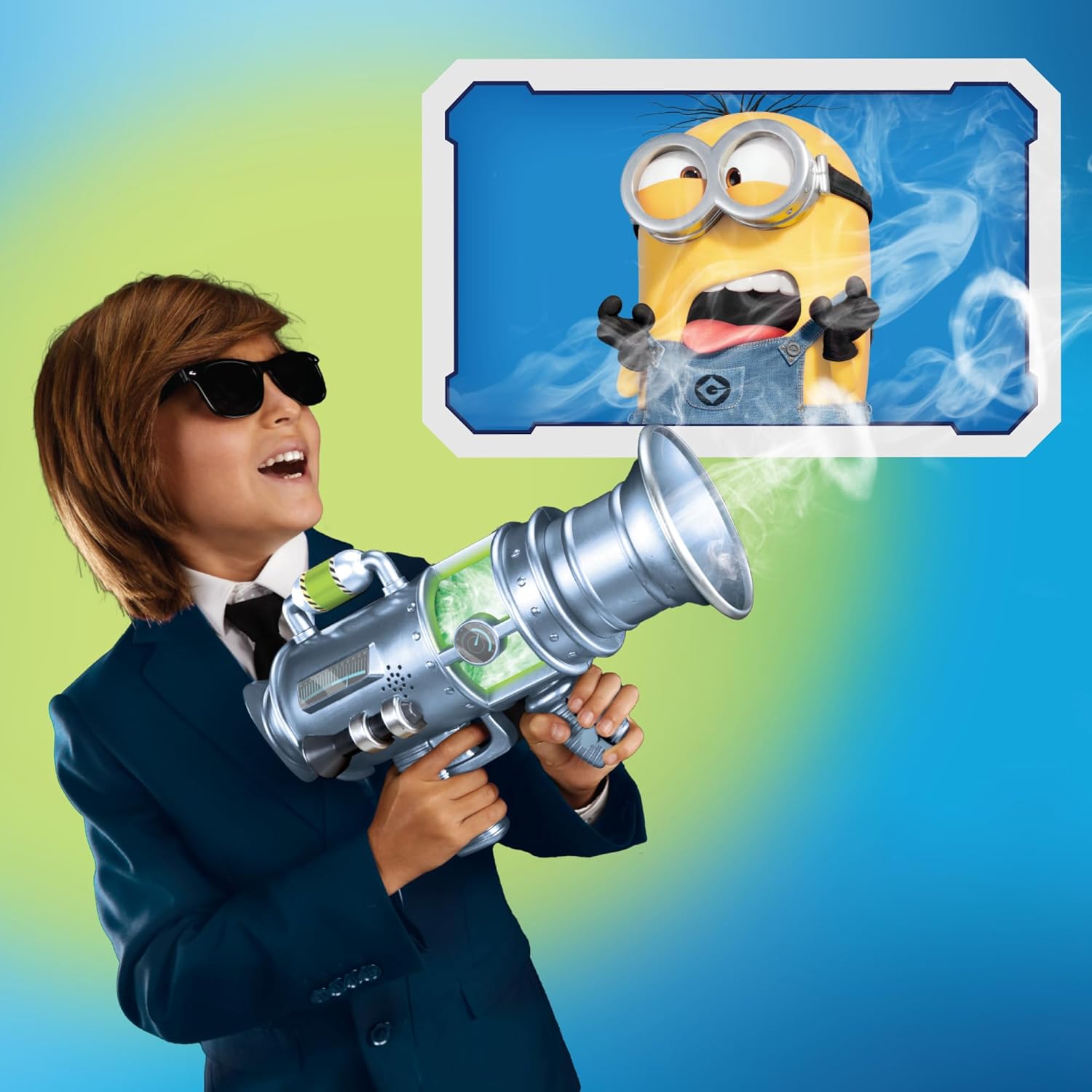 Minions Despicable Me 4 - The Ultimate Fart Blaster | Blasts Out Real Fart Rings of Fog | Plays 15 Different Fart Sounds | Lights Up and Emits Smells | It Includes 2 Different Scented Fart Formulas - Image 4